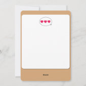 Latte bunny Happy Geburtstagskarte Feiertagskarte (Rückseite)