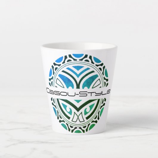 Latte Cagou-Style Milchtasse (Vorderseite)