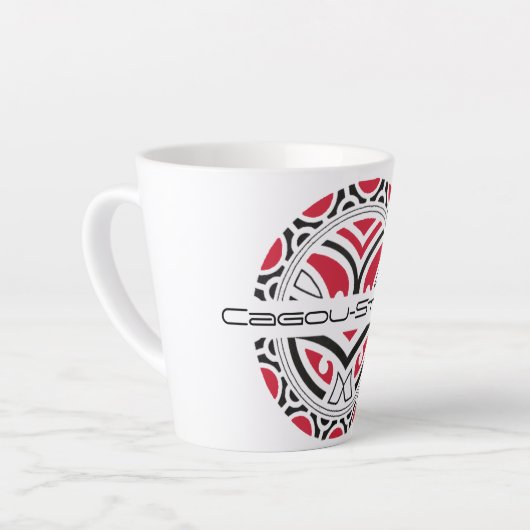 Latte Cagou-Style Milchtasse (Linke Ecke)