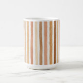 Latte Cocoa Cream Blush Streifen Kaffeetasse (Mittel)