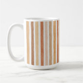 Latte Cocoa Cream Blush Streifen Kaffeetasse (Links)