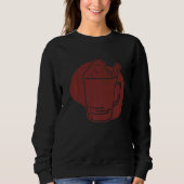 Latte Coffe Cup Sweatshirt (Vorderseite)