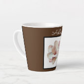 Latte coffe Tasse mit Monogramm (Linke Ecke)