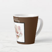 Latte coffe Tasse mit Monogramm (Rechte Ecke)