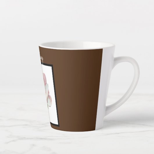 Latte coffe Tasse mit Monogramm (Rechts)