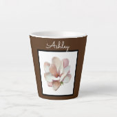 Latte coffe Tasse mit Monogramm (Vorderseite)