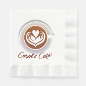 Latte Coffee Cup Serviette (Vorderseite)