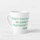 Latte Coffee Mug Milchtasse (Linke Ecke)