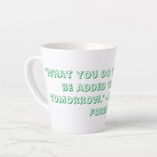 Latte Coffee Mug Milchtasse (Linke Ecke)