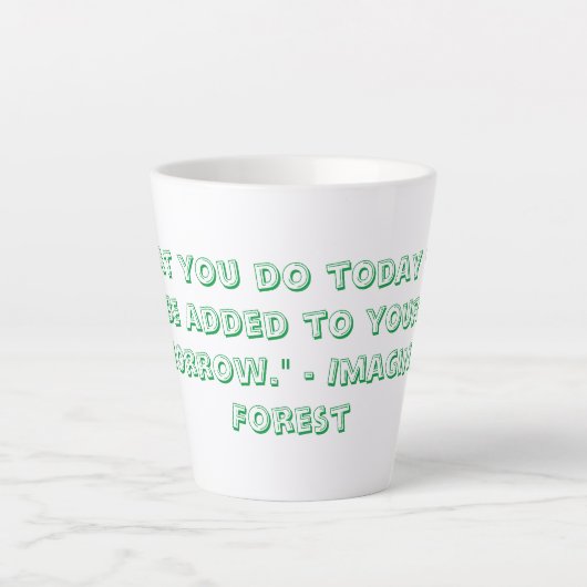 Latte Coffee Mug Milchtasse (Vorderseite)