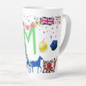 Latte/Coffee Mugs - Feierlichkeiten am Arbeitstag Milchtasse (Rechte Ecke)