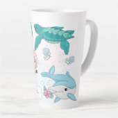 Latte Coffee Tall Tasse Personalisiert Cup Meerjun (Rechte Ecke)