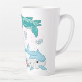 Latte Coffee Tall Tasse Personalisiert Cup Meerjun (Rechts)