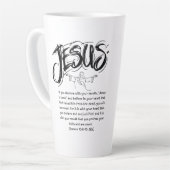 Latte Coffee Tasse - Heilsgebet - Glaube (Linke Ecke)