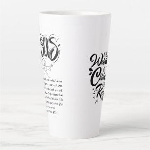 Latte Coffee Tasse - Heilsgebet - Glaube