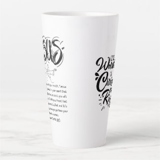 Latte Coffee Tasse - Heilsgebet - Glaube