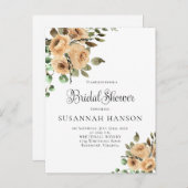 Latte Cream Ivory Beige Brautparty Postkarte (Vorne/Hinten)