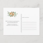 Latte Cream Ivory Beige Brautparty Postkarte (Rückseite)