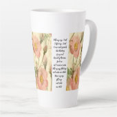 Latte Cup Floral Fill MyCup, Lord Scripture Milchtasse (Rechte Ecke)