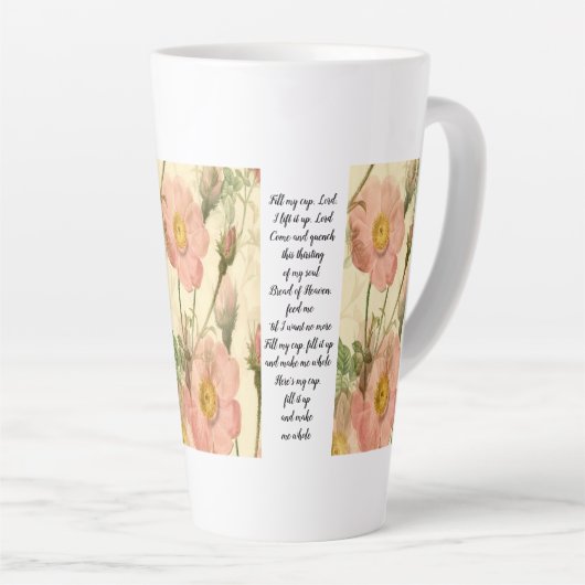 Latte Cup Floral Fill MyCup, Lord Scripture Milchtasse (Rechte Ecke)
