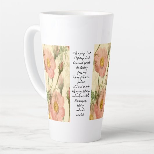 Latte Cup Floral Fill MyCup, Lord Scripture Milchtasse (Linke Ecke)