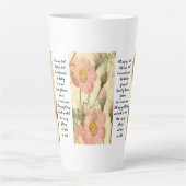 Latte Cup Floral Fill MyCup, Lord Scripture Milchtasse (Vorderseite)