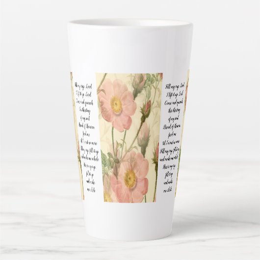 Latte Cup Floral Fill MyCup, Lord Scripture Milchtasse (Vorderseite)