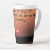 Latte Cup Sunset with quote Milchtasse (Rechte Ecke)
