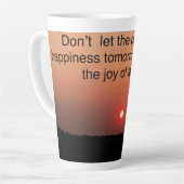 Latte Cup Sunset with quote Milchtasse (Linke Ecke)