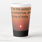 Latte Cup Sunset with quote Milchtasse (Vorderseite)