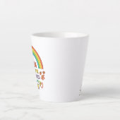 latte cup with a rainbow design and a religious ph milchtasse (Vorderseite)