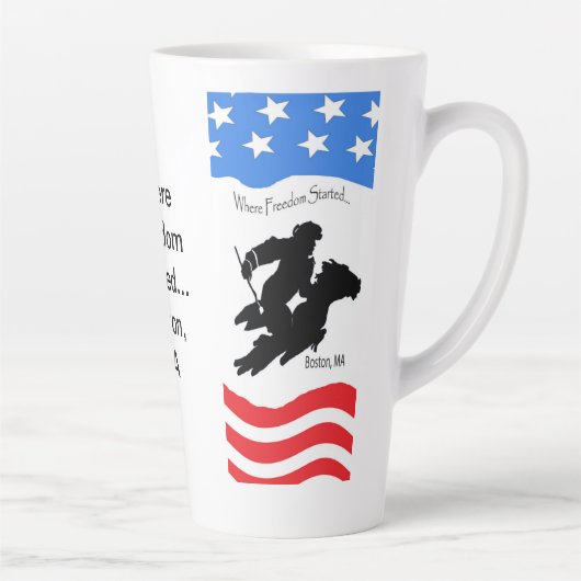 Latte Freedom Tasse von Paul Revere (Rechts)