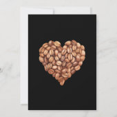 Latte Fun Coffee 80. Geburtstag Erwachsene Einladung (Rückseite)