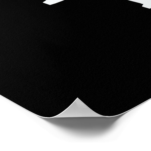 Latte Funny Coffee Pun Dark BG läuft Poster (Ecke)