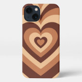 Latte Hearts Phone Case iPhone Hülle (Rückseite)