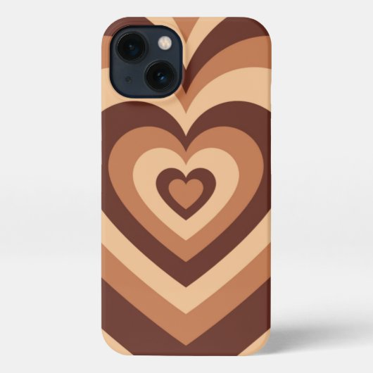 Latte Hearts Phone Case iPhone Hülle (Rückseite)
