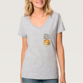 Latte ist meine Liebe, die Sprache der Frauen, der T-Shirt (Vorderseite)
