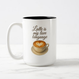 Latte ist meine Liebe Language Premium Tasse