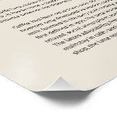 Latte-Kaffee-Tasse Poster (Ecke)