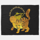 LATTE KAT FLEECE BLANKET! (Vorderseite (Horizontal))