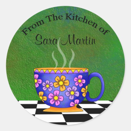 Latte Kitchen Stickers (Vorderseite)