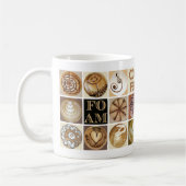 Latte Kunst-Quadrate Kaffeetasse (Links)