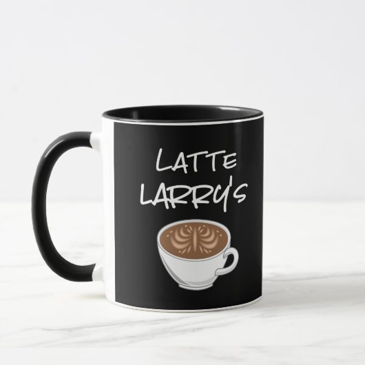 Latte Larry's Funny Coffee Tasse (Links)