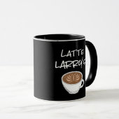 Latte Larry's Funny Coffee Tasse (VorderseiteRechts)