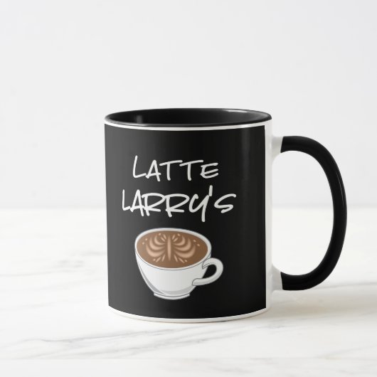 Latte Larrys lustiger Kaffee Tasse (Rechts)