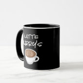 Latte Larrys lustiger Kaffee Tasse (Vorderseite Links)