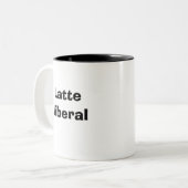 Latte Liberal-Tasse Zweifarbige Tasse (Vorderseite Links)