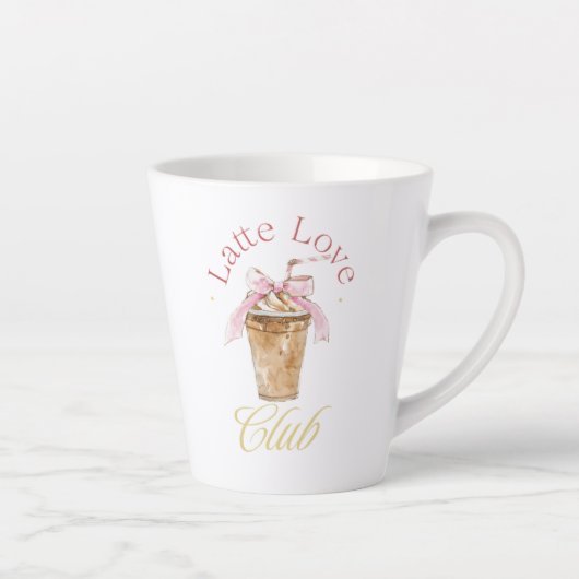 Latte Liebe Club Latte Tasse - Hübsches Coquette D (Rechts)