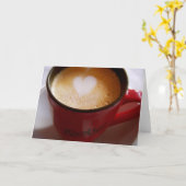 Latte Liebe-Gruß-Karte Karte (Gelbe Blume)