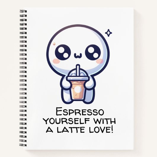 Latte Liebe Notizblock (Vorderseite)